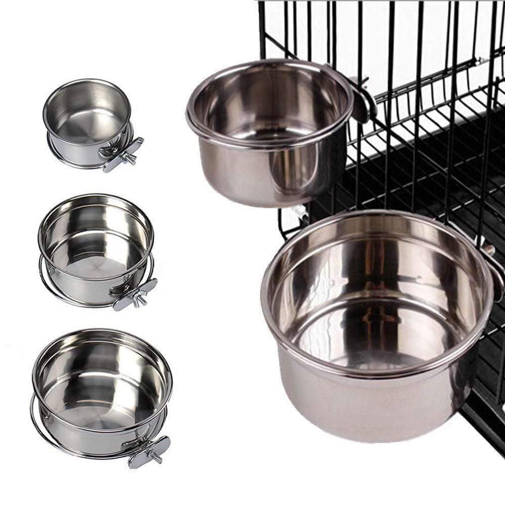 Dog cage water bowl outlet