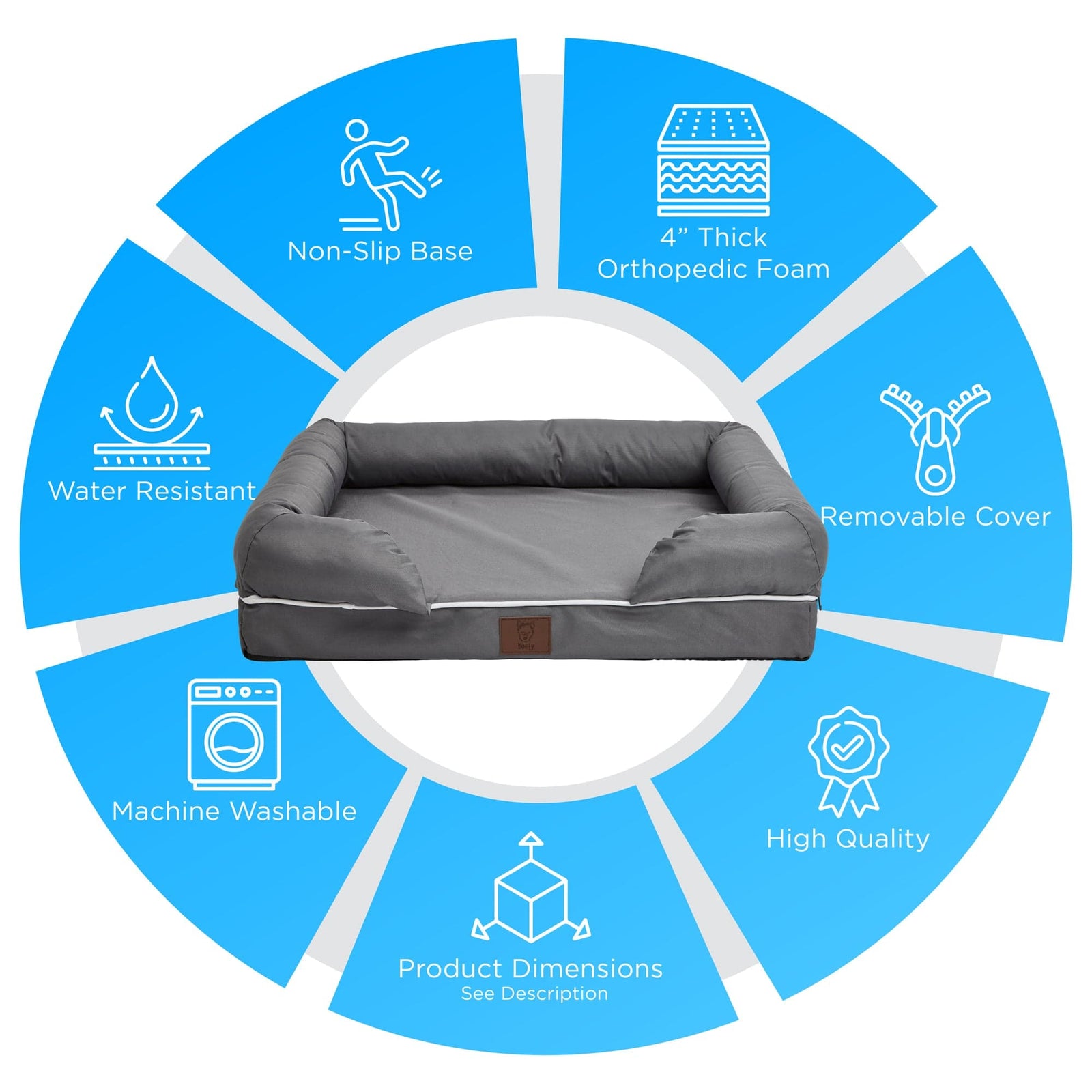 Cosy Couch Dog Bed & Mattress Small To Large Sizes Bunty