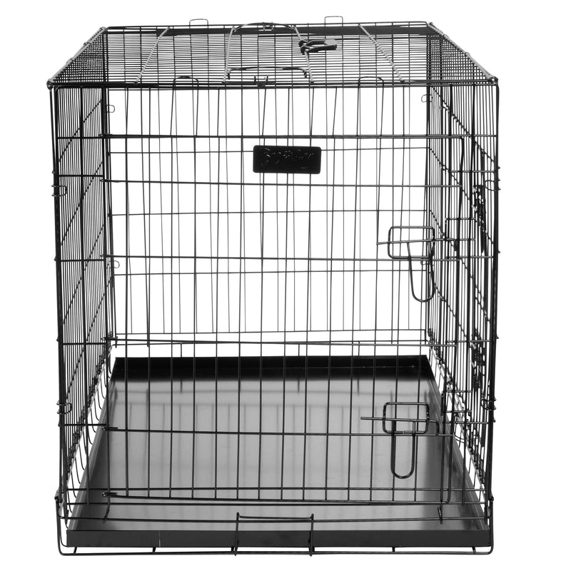 Bunty Metal Dog Cage Crate Bed Portable Pet Puppy Training Travel Carrier Basket