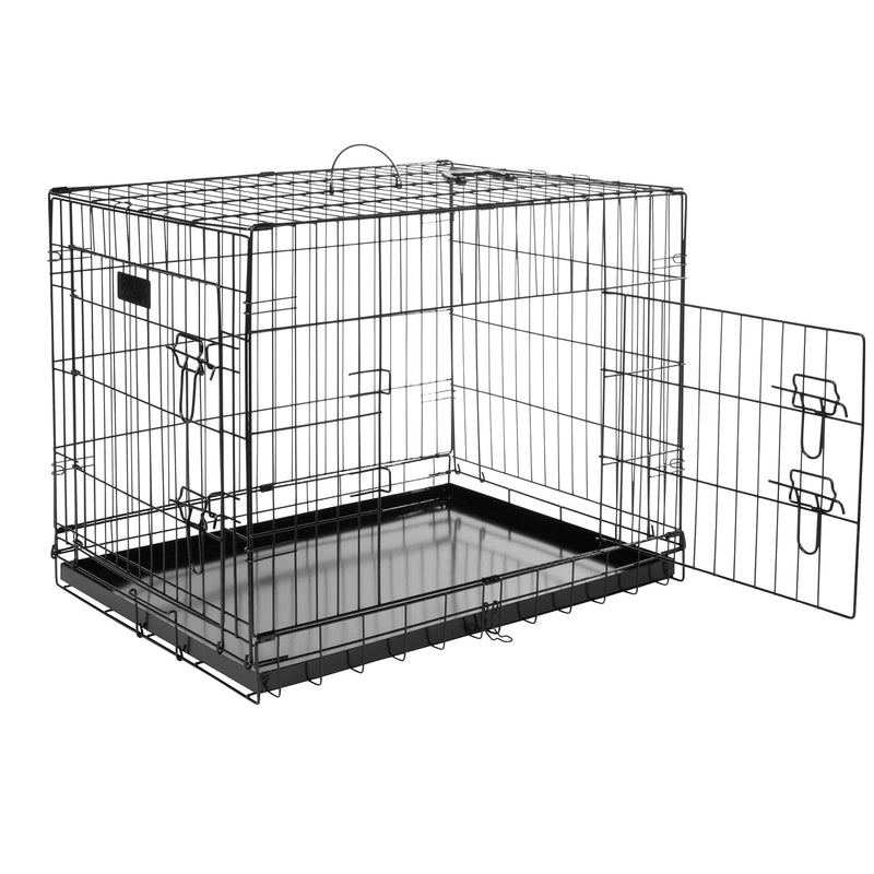 Bunty Metal Dog Cage Crate Bed Portable Pet Puppy Training Travel Carrier Basket