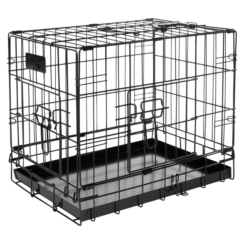 Bunty Metal Dog Cage Crate Bed Portable Pet Puppy Training Travel Carrier Basket