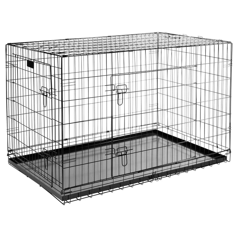 Bunty Metal Dog Cage Crate Bed Portable Pet Puppy Training Travel Carrier Basket