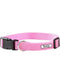 Dog Puppy Collar with Buckle & Clip for Lead, Adjustable Soft Fabric