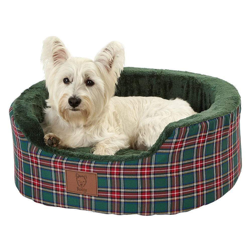 Heritage Tartan Dog Beds Small To Large Red Green Bunty