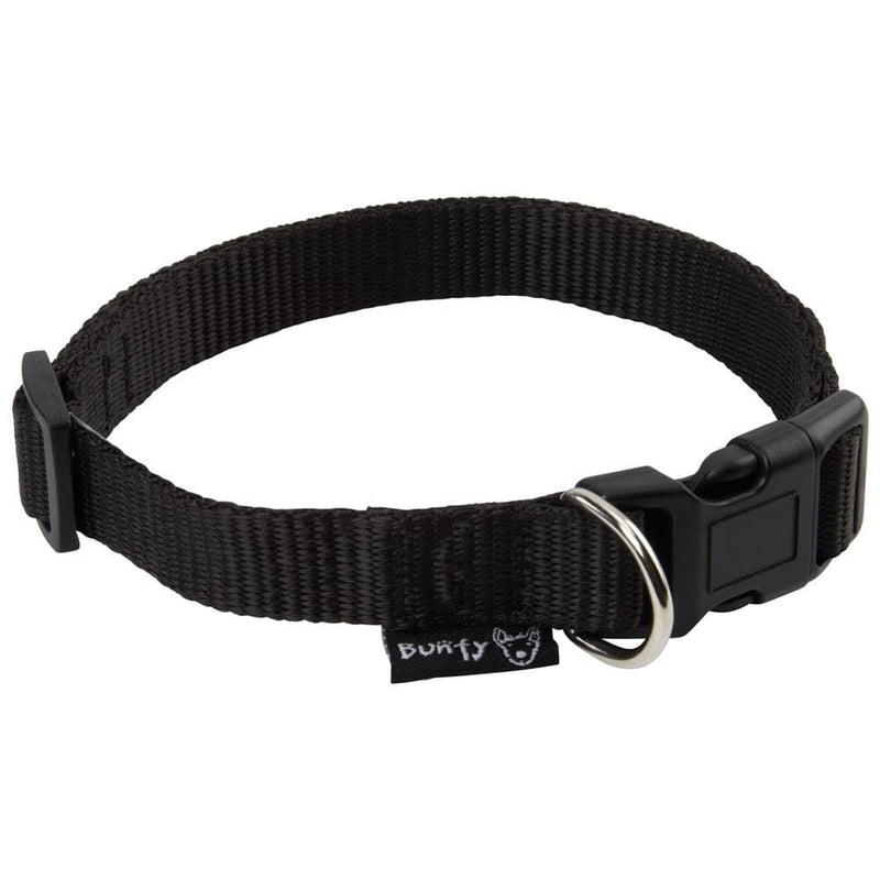 Dog Puppy Collar with Buckle & Clip for Lead, Adjustable Soft Fabric