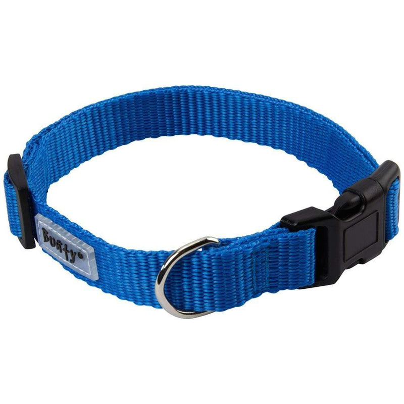 Dog Puppy Collar with Buckle & Clip for Lead, Adjustable Soft Fabric