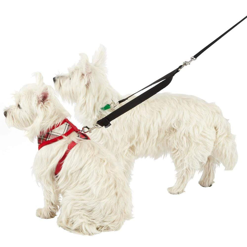 Double Dog Lead Splitter with Clip for Collar Harness