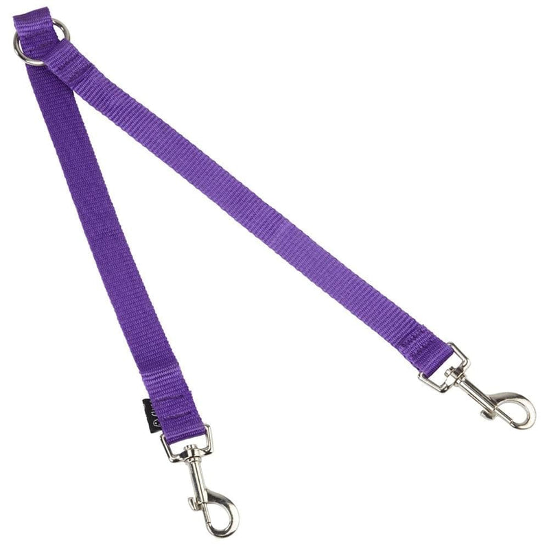 Double Dog Lead Splitter with Clip for Collar Harness