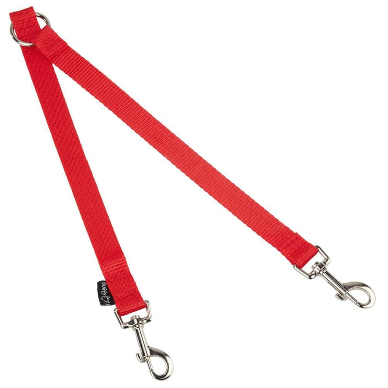 Double Dog Lead Splitter with Clip for Collar Harness