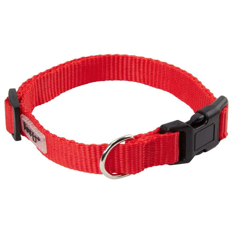 Dog Puppy Collar with Buckle & Clip for Lead, Adjustable Soft Fabric